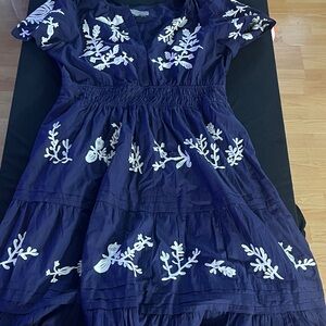 Anthropologie Navy Garment